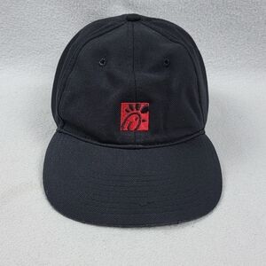 Chic Fil A Employee Baseball Cap Black OS Strapback Adjustable Oobe Team Style
